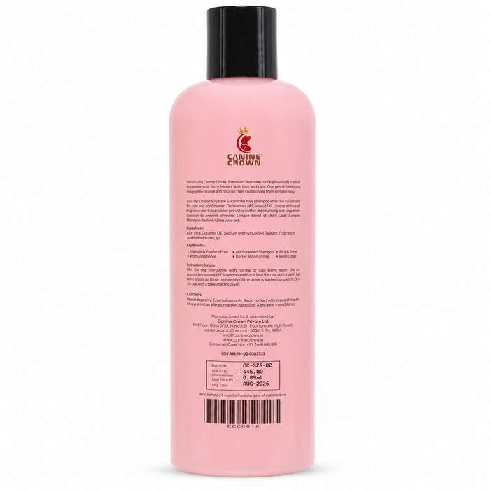 Canine Crown Short Coat Shampoo - Ofypets