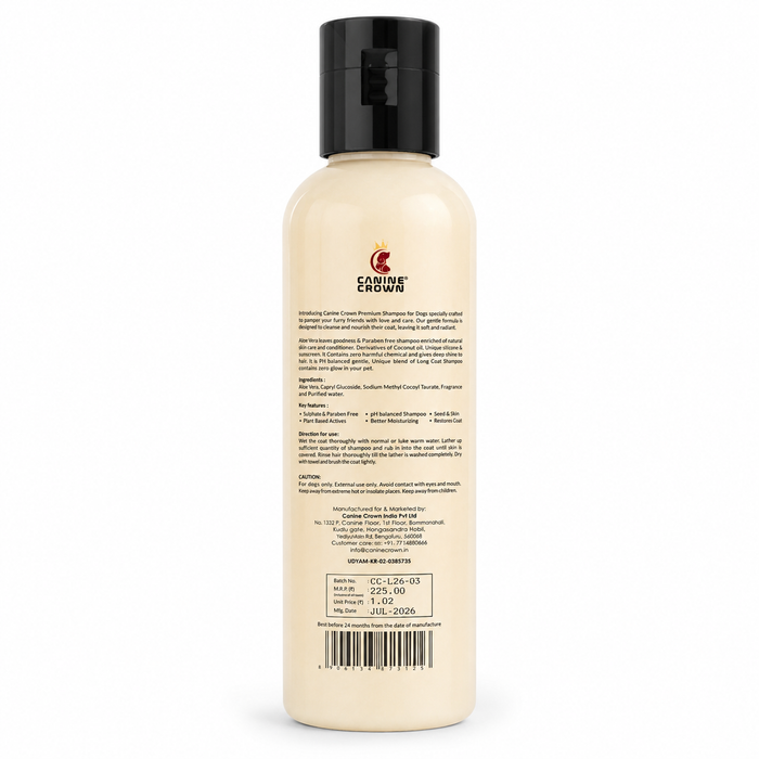Canine Crown Long Coat Shampoo - Ofypets