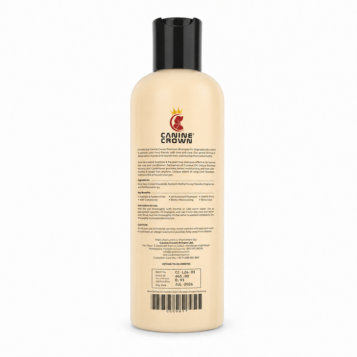 Canine Crown Long Coat Shampoo - Ofypets