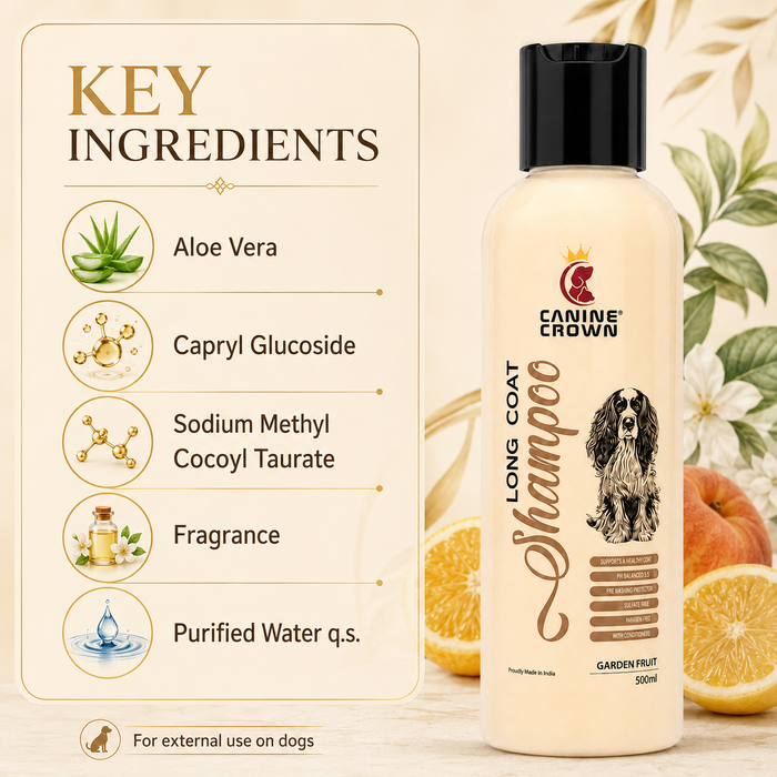 Canine Crown Long Coat Shampoo - Ofypets