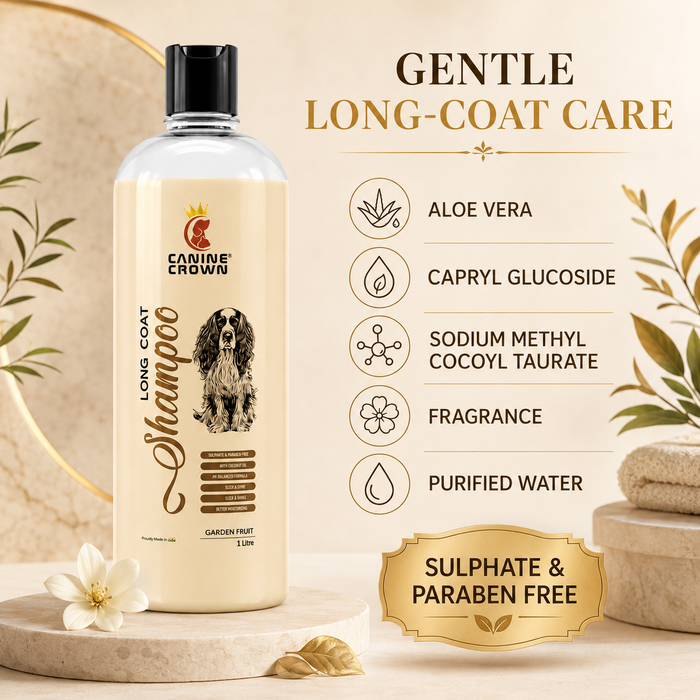 Canine Crown Long Coat Shampoo - Ofypets