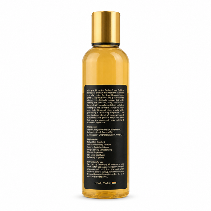 Canine Crown Golden Series Citroguard Shampoo - Ofypets