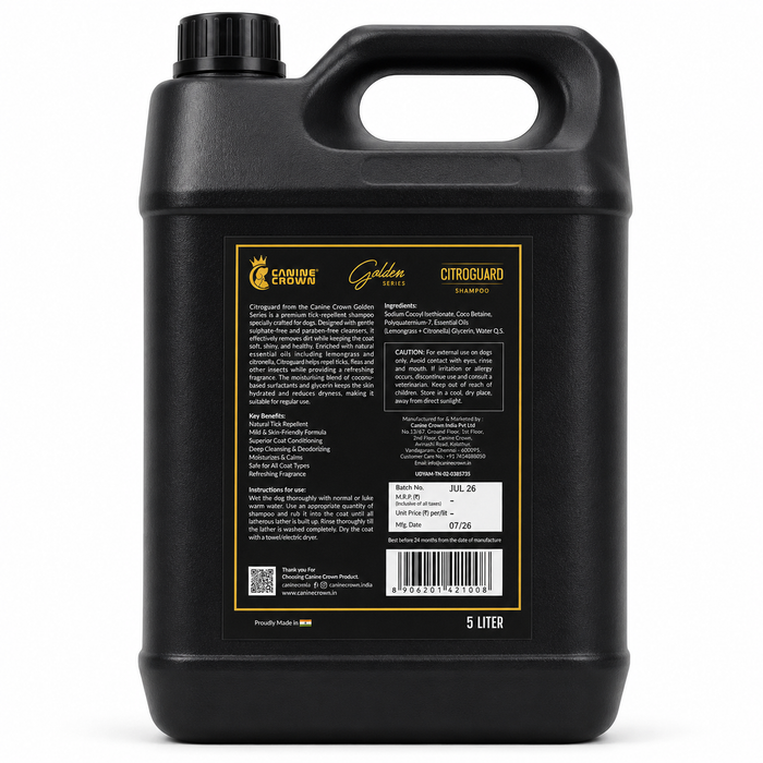 Canine Crown Golden Series Citroguard Shampoo - Ofypets