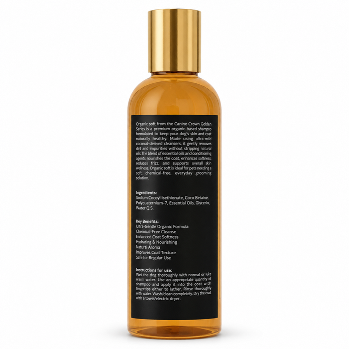 Canine Crown Golden Series Organic Soft Shampoo - Ofypets