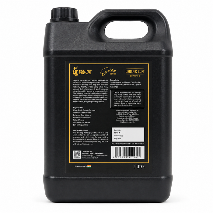 Canine Crown Golden Series Organic Soft Shampoo - Ofypets