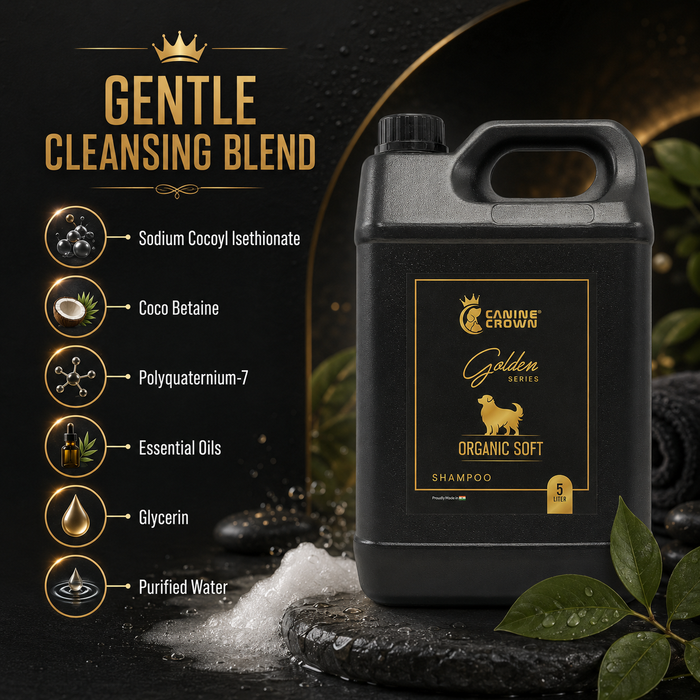 Canine Crown Golden Series Organic Soft Shampoo - Ofypets