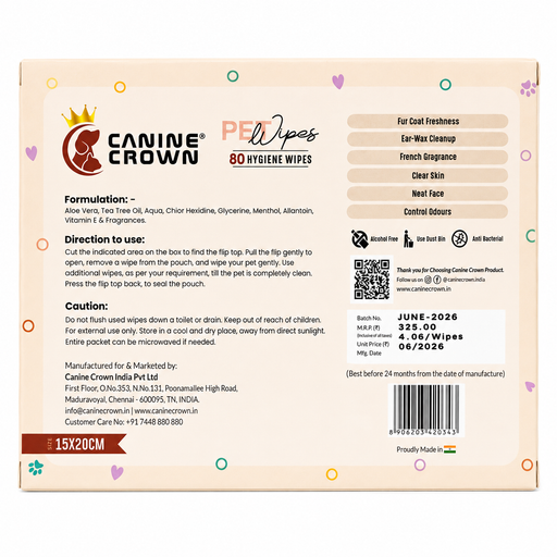 Canine Crown Pet Wipes - Ofypets