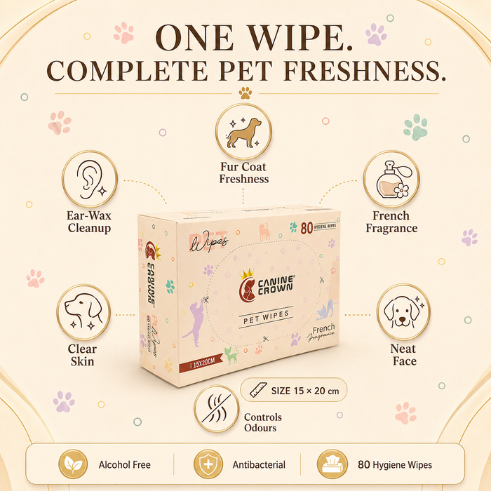 Canine Crown Pet Wipes - Ofypets