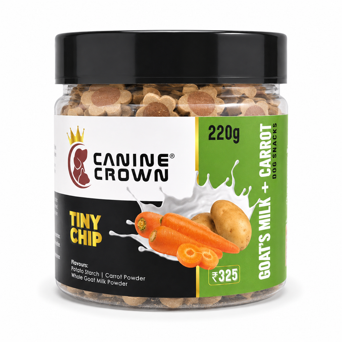 Canine Crown Tiny Chip Goats Milk and Carrot - Ofypets