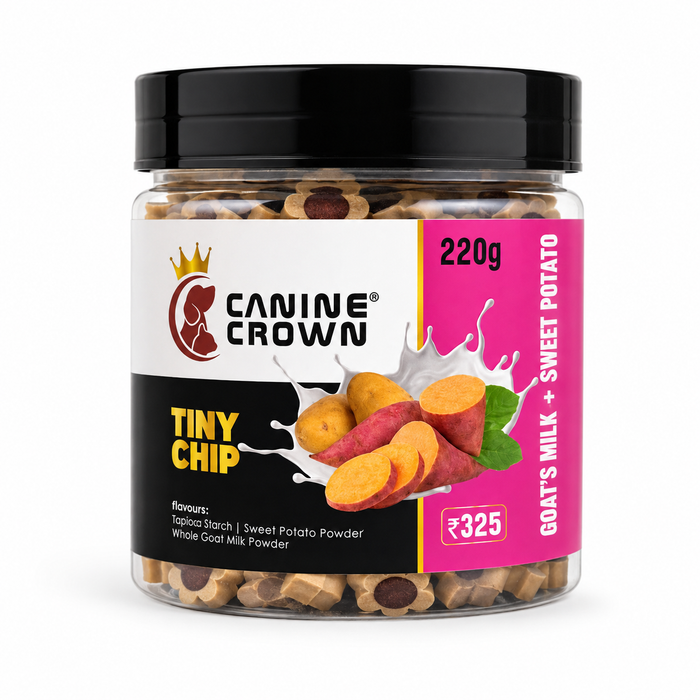 Canine Crown Tiny Chip Goats Milk and Sweet Potato - Ofypets