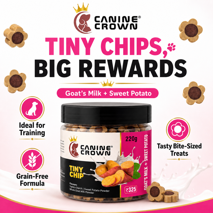 Canine Crown Tiny Chip Goats Milk and Sweet Potato - Ofypets