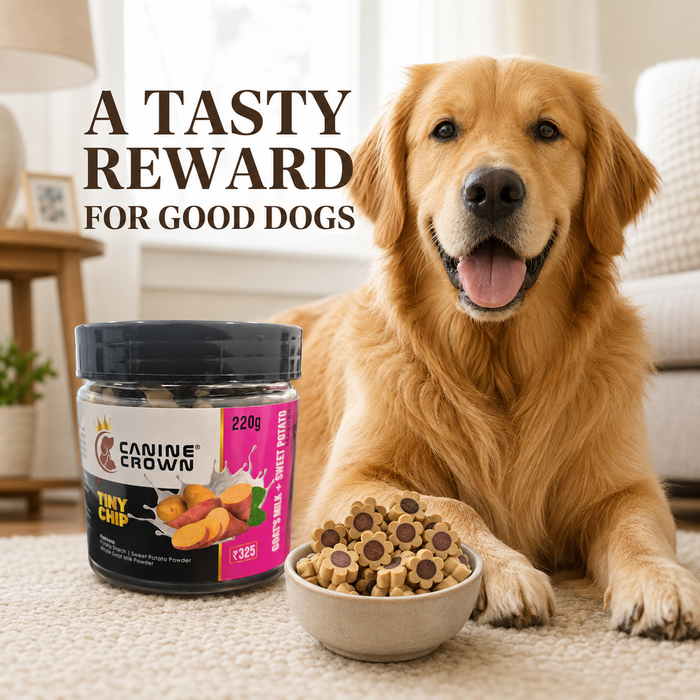 Canine Crown Tiny Chip Goats Milk and Sweet Potato - Ofypets