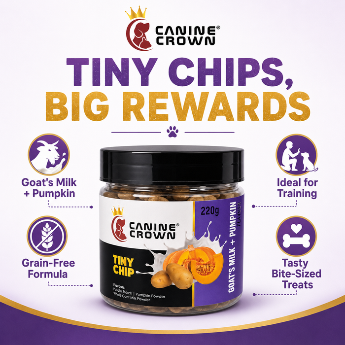 Canine Crown Tiny Chip Goats Milk and Pumpkin - Ofypets