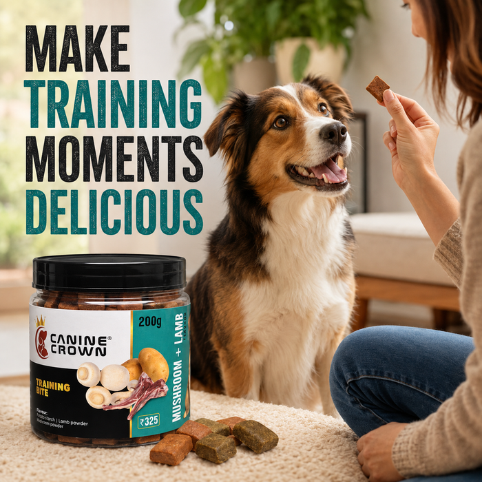 Canine Crown Training Bite Mushroom and Lamb - Ofypets