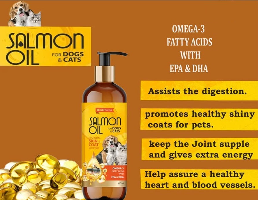 EkTek Pharma Salmon Oil for Dogs and Cats - Ofypets