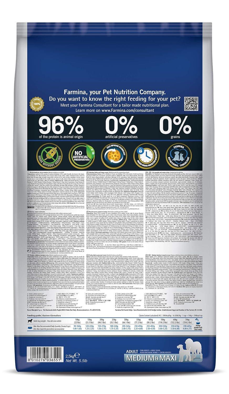 Farmina N&D Ocean Grain Free Cod, Pumpkin and Orange Medium and