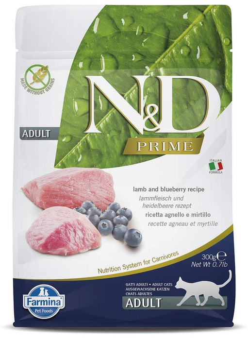Farmina N&D Prime Grain Free Lamb And Blueberry Cat Food - Ofypets