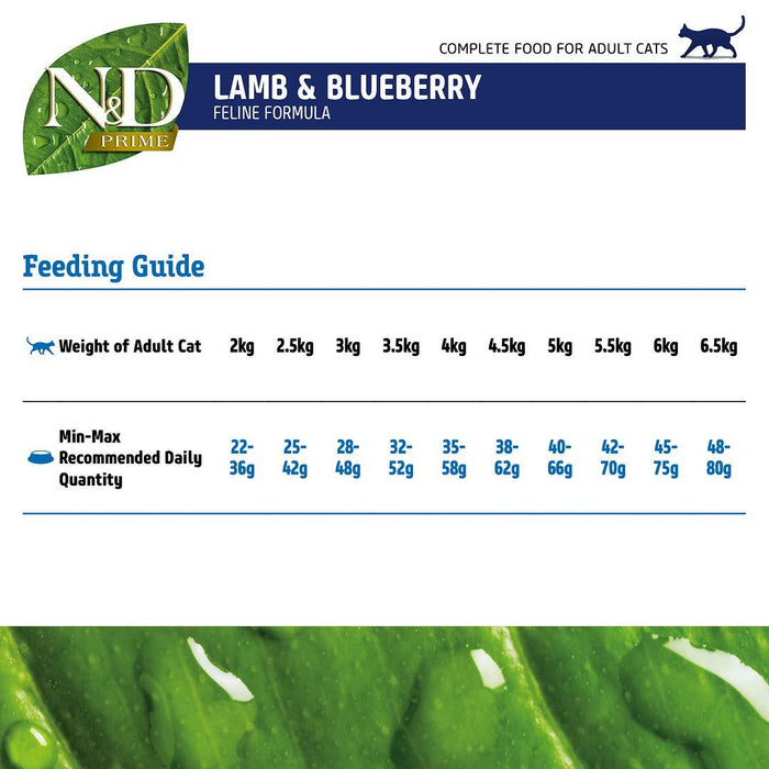 Farmina N&D Prime Grain Free Lamb And Blueberry Cat Food - Ofypets