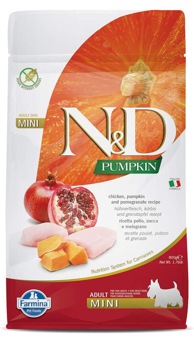 Farmina N&D Pumpkin Grain Free Chicken And Pomegranate Mini Adult Dog Food - Ofypets