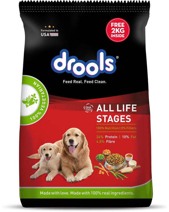 Drools All Lifestages 100% Veg Dry Dog Food for Dog