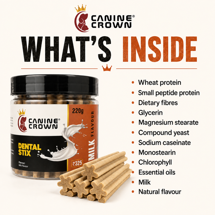Canine Crown Milk Dental Stix for Dogs