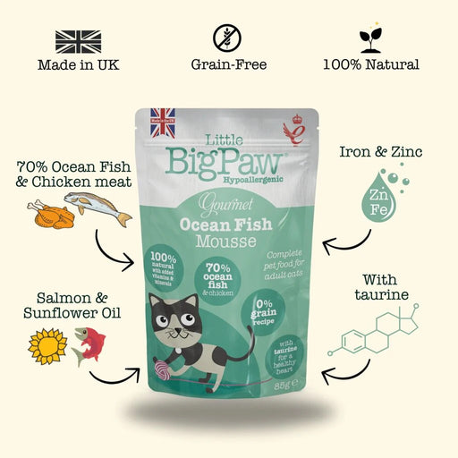 Little Big Paw Gourmet Ocean Fish Mousse Cat Food