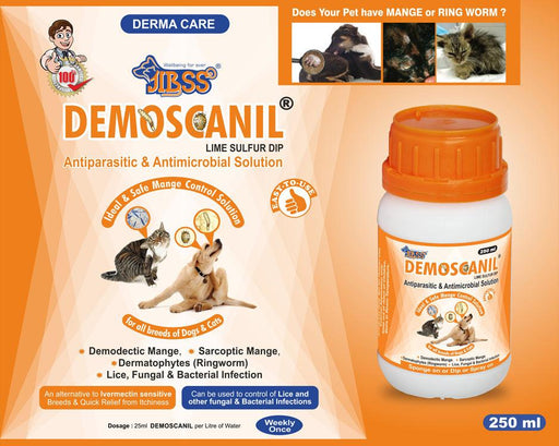 JIBSS Demoscanil Lime Sulfur Dip for Dogs and Cats - Ofypets