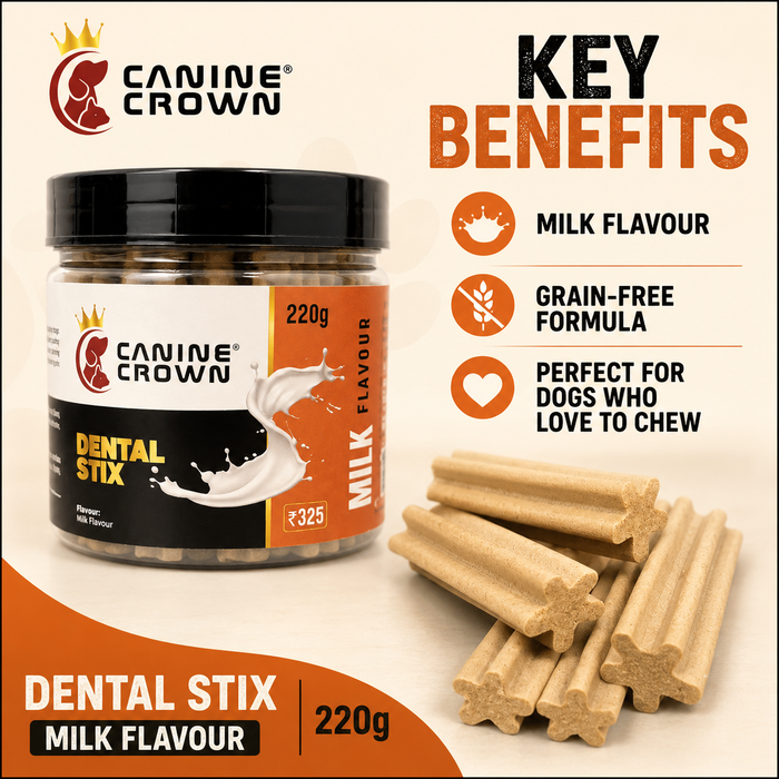 Canine Crown Milk Dental Stix for Dogs