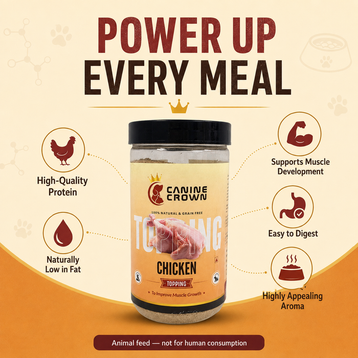 Canine Crown Chicken Topping Powder