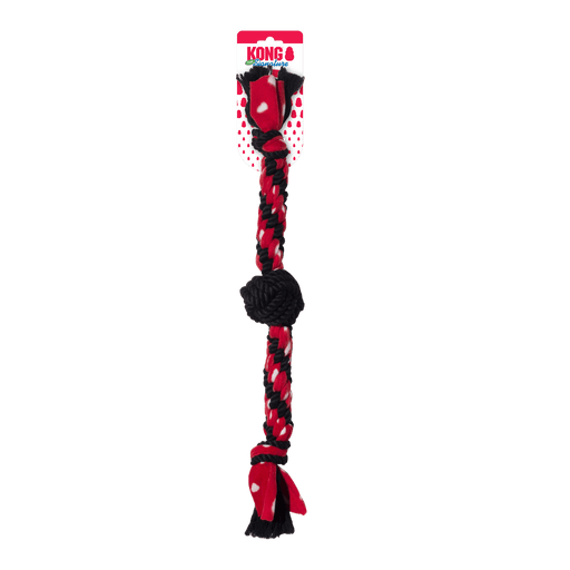 KONG Signature Rope Dual Knot with Ball Dog Chew Toy - Ofypets
