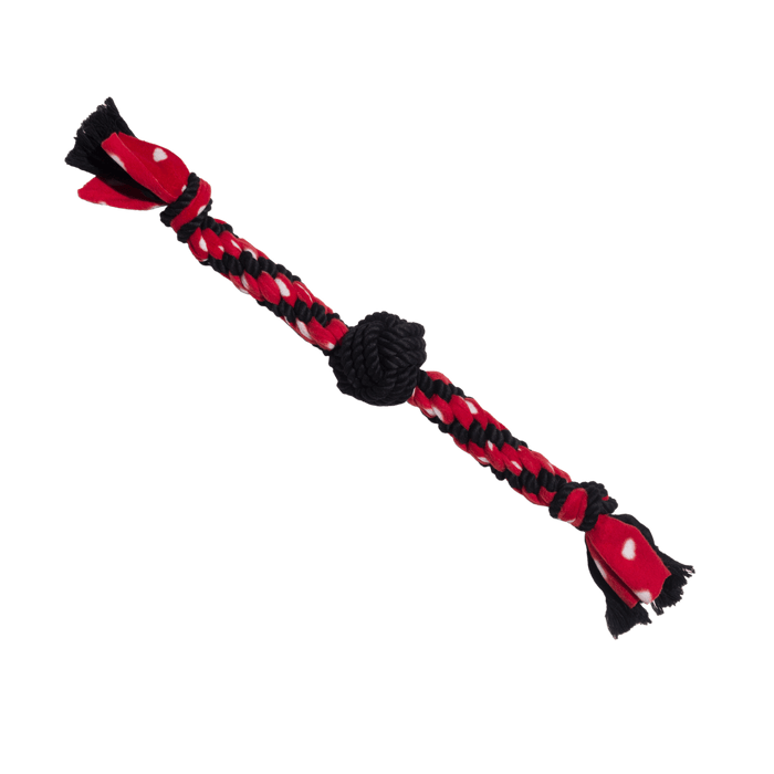 KONG Signature Rope Dual Knot with Ball Dog Chew Toy - Ofypets