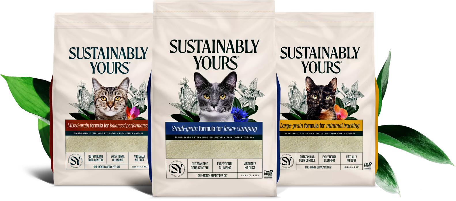 Sustainably Yours Mixed Grain Natural Cat Litter