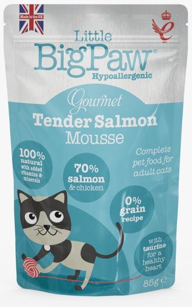 Little BigPaw Gourmet Tender Salmon Mousse Cat Wet Food - Ofypets