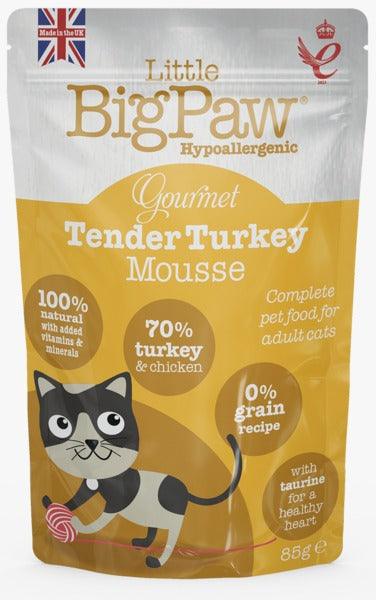 Little BigPaw Gourmet Tender Turkey Mousse Cat Wet Food - Ofypets