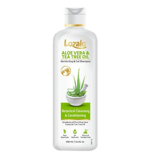 Lozalo Aloe Vera and Tea Tree Oil Conditioning Shampoo for Dogs and Cats - Ofypets