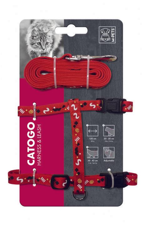 M-Pets Catogo Cat Harness with Leash Set - Ofypets