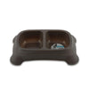 M-Pets Plastic Grey Double Bowl - Ofypets