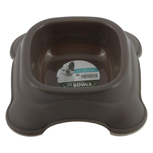 M-Pets Plastic Grey Single Bowl - Ofypets