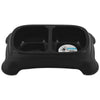 M-Pets Plastic Navy Blue Double Bowl - Ofypets