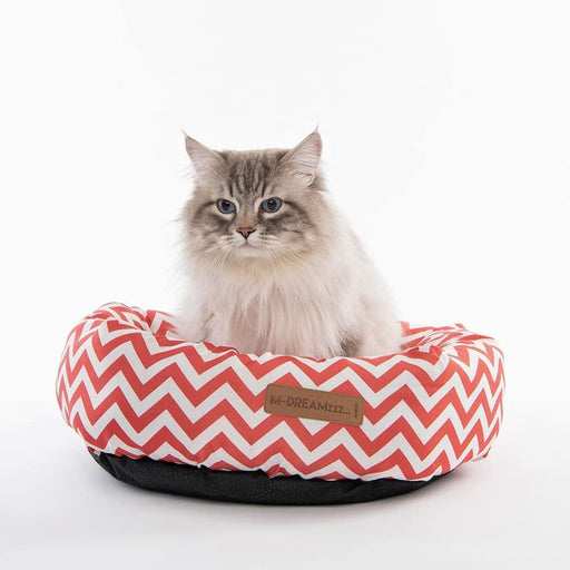 M-Pets Tasmania Round Soft Bed for Cats - Ofypets