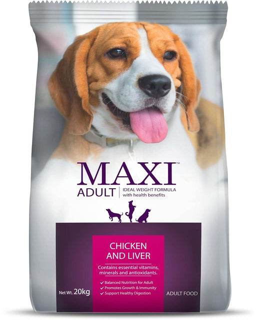 Maxi Chicken and Liver Dog Food 20kg - Ofypets