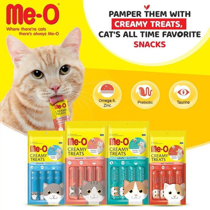 Meo Crab Treat MeO Creamy Treats For Cat And Kitten Crab Flavor