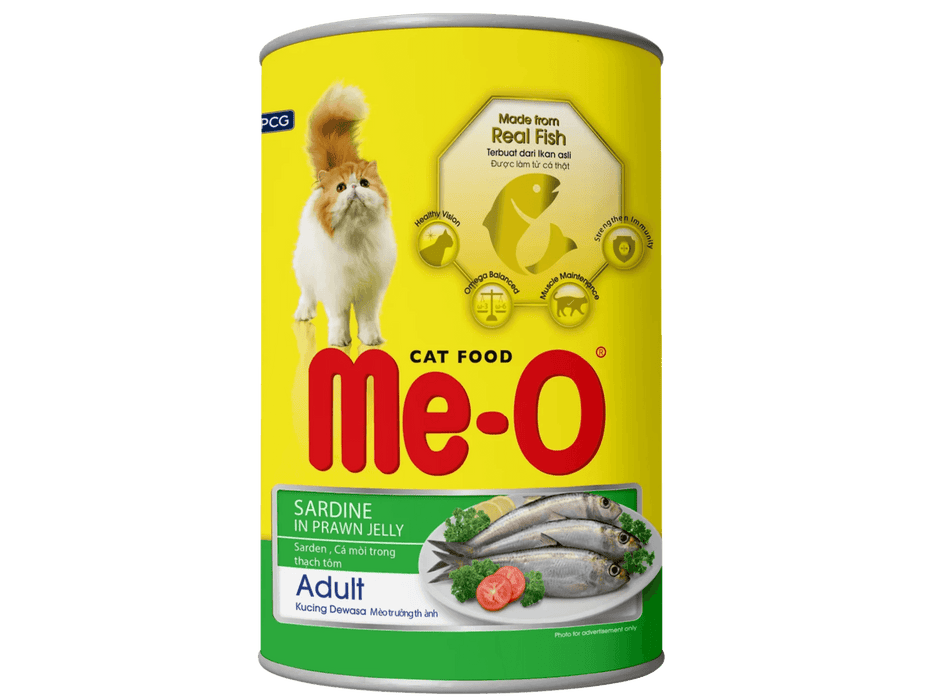 MeO Sardine Prawn in Jelly Can Cat Wet Food — Ofypets