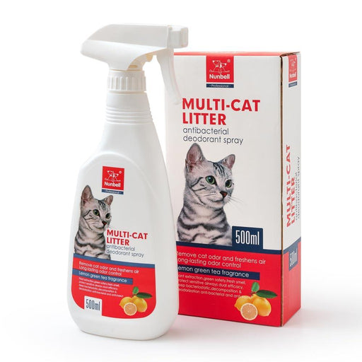 Nunbell Multi-Cat Litter Anti-Bacterial Deodorant Spray - Ofypets