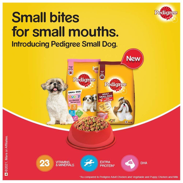 Pedigree Adult Small Dog Food with Lamb Flavour - Ofypets