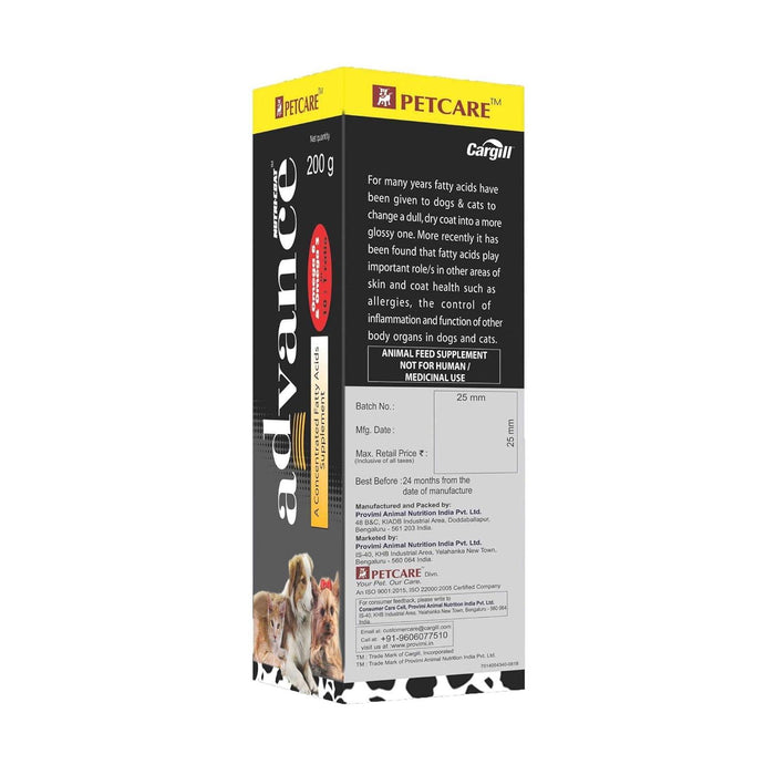 Petcare Nutricoat Advance with Omega 6 & 3 Fatty Acids for Dogs and Cats - Ofypets