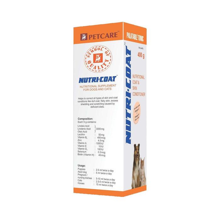 Petcare Nutricoat Skin & Coat Supplement for Dogs and Cats - Ofypets