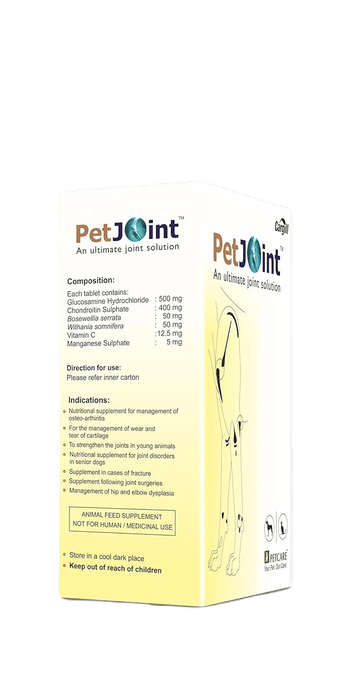 PetCare PetJoint Tablets For Dogs and Cats Joint Solution Ofypets