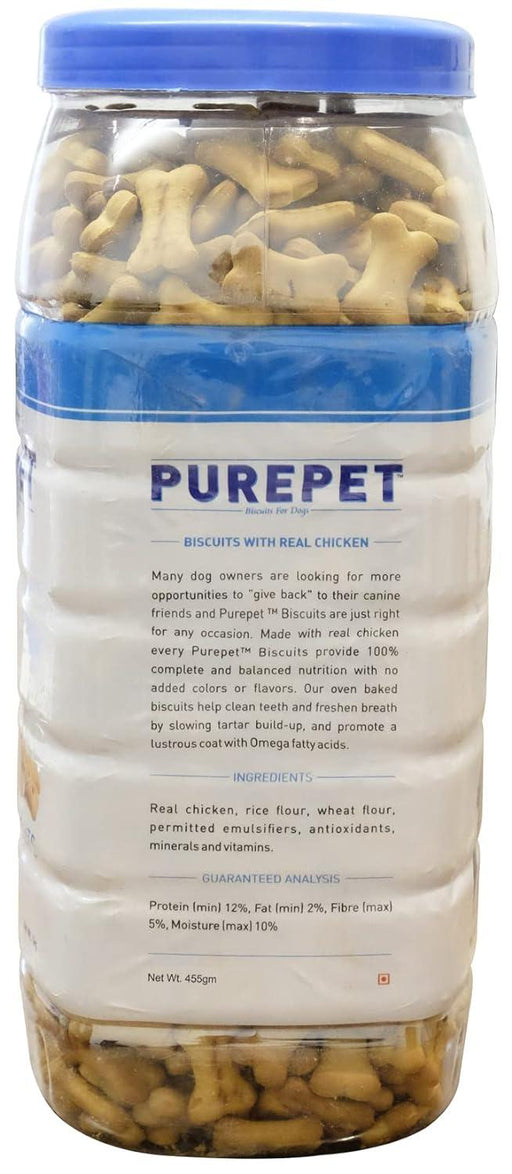 Purepet Biscuits Dog Treats Milk Flavour Jar - Ofypets