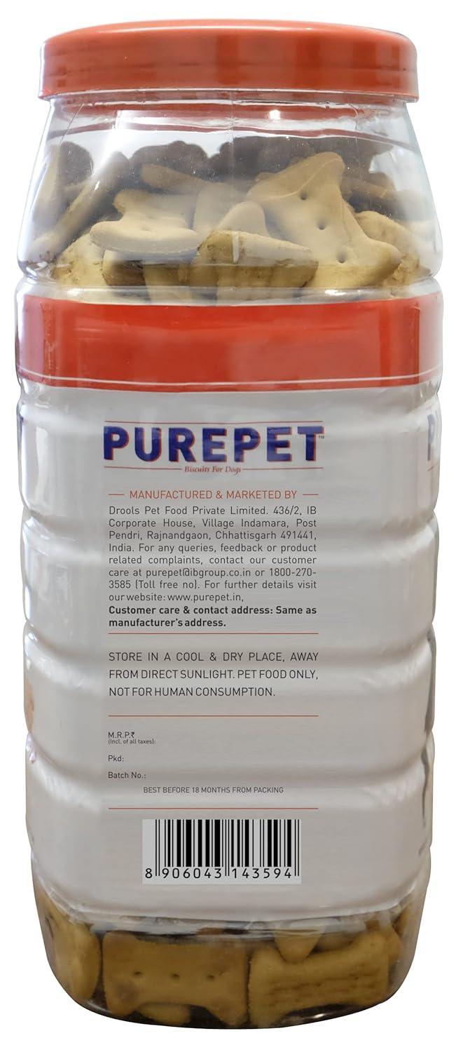 Purepet Biscuits Dog Treats Real Chicken Flavour Jar — Ofypets